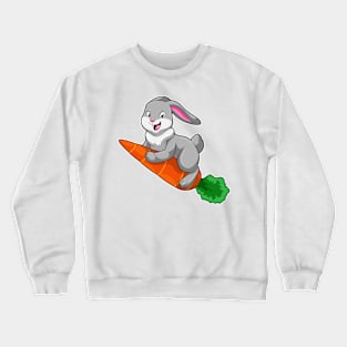 Rabbit with Carrot Crewneck Sweatshirt